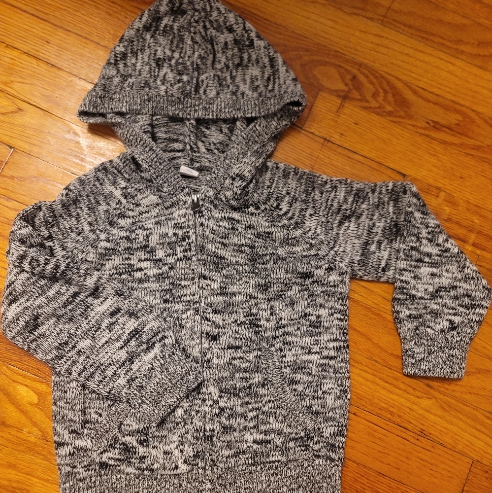 Unisex Baby Gap Gray Zipper Hoodie size 5